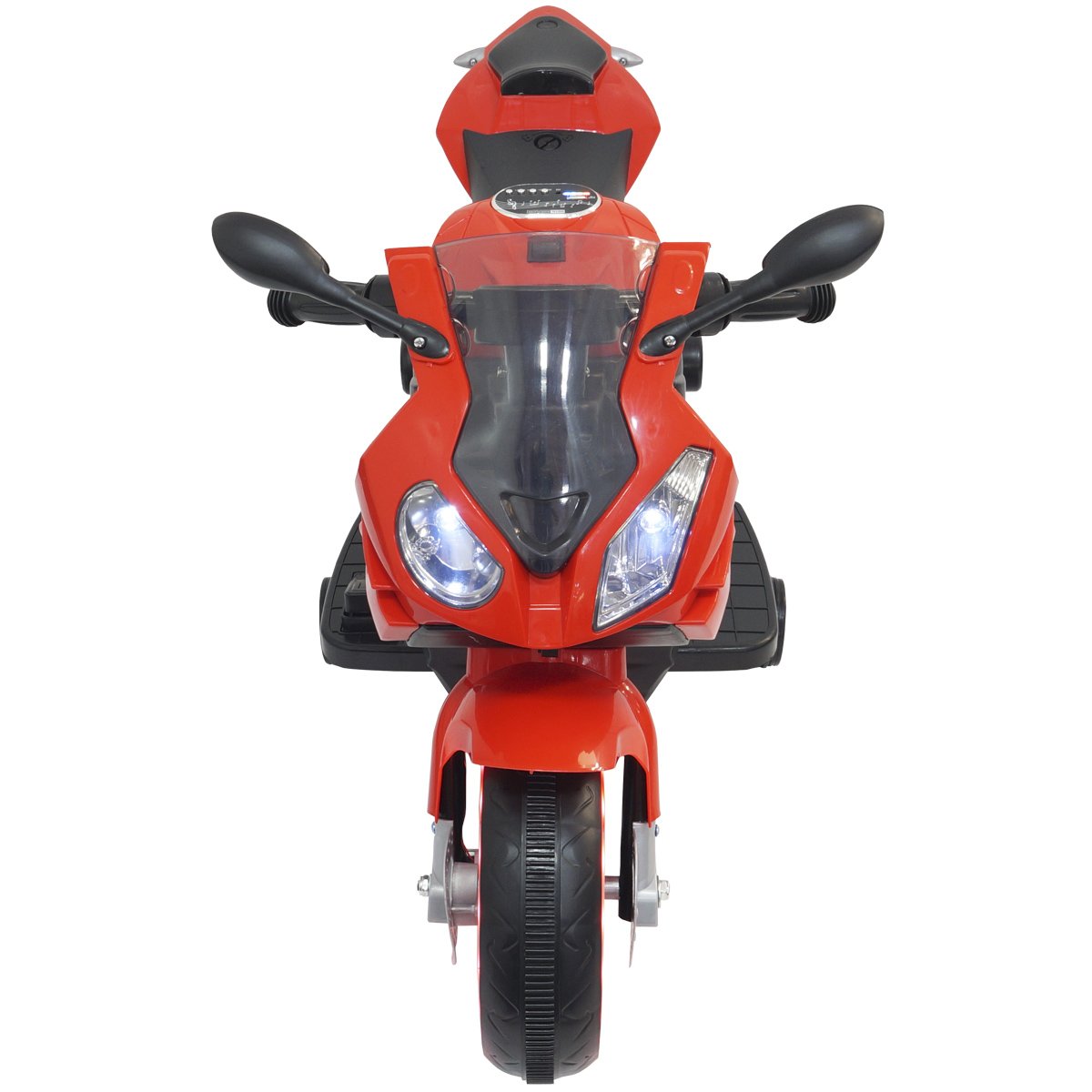 Mini Moto Elétrica Triciclo Criança Infantil Bateria 6V Luz Som Brinqway Bw-127 Vermelho Bivolt - 4