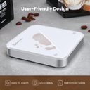 Ver imagem 7 de Maestri House Mini Balança de Café Recarregável com Timer, 2kg, Branca/prata