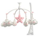 Ver imagem 1 de Móbile Berço Bebê Musical e Giratório Chuva de Amor Rosa