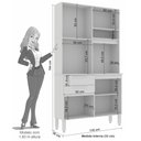 Ver imagem 4 de Kit Cozinha Dubai 5 Portas 2 Gavetas Nicho Sallêto