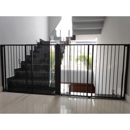 Portão de Correr em Alumínio - Larg Regulável 150cm - Preto - 7