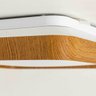 Lustre Plafon Led Timber 12w 28x28 Céu Estrelado Amadeirado Branco Quente 3000k Bivolt - 6