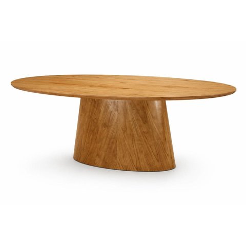 Mesa de Jantar Oval 2,20x110 Laminada Atenas Imperial Móveis