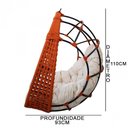 Ver imagem 4 de Balanço Ninho Suspenso em Corda Náutica Almofada Impermeável