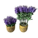 Ver imagem 7 de Kit 15 Lavanda Artificial Lilás Realista para Decoração de Interiores e Eventos