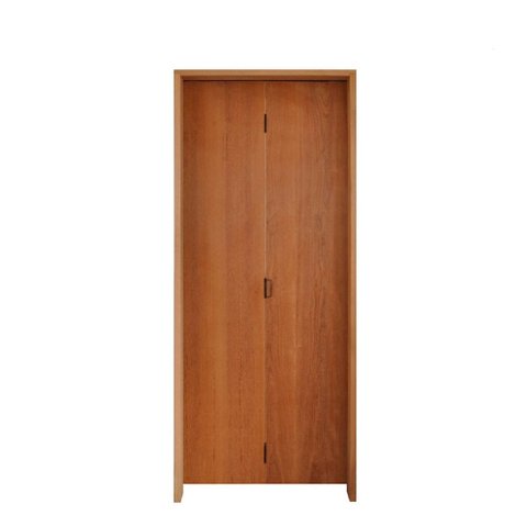 Porta Camarão Lisa Padrão Imbuia 72 x 2.10 Batente Ecológico 11 cm com Fecho Lado Esquerdo - Rodam