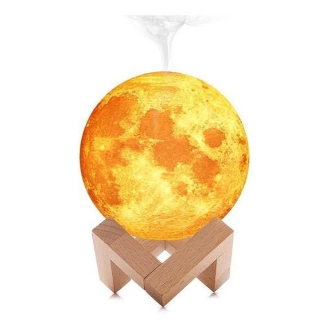 Umidificador Noturno Lua Cheia Led Usb Luatek