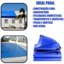 Ver imagem 3 de Lona Plástica 150 Micras 5x3 Construção Camping Proteção Uv