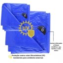Ver imagem 4 de Lona Plástica 150 Micras 5x3 Construção Camping Proteção Uv