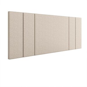 Cabeceira Luana 1,40 Estofada Painel Suspenso Decoração Quarto Casal Solteiro Modulada - Bege
