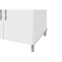 Ver imagem 2 de Balcao Para Cooktop De 4 Bocas 02 Portas Branco Marmorizado PASSE BEM