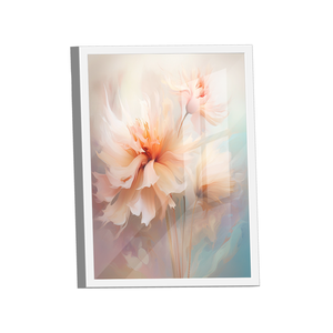 Quadro Pintura Flores Claras -- BR ARTES