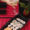 Ver imagem 7 de Conjunto 5 Barcas para Sushi Comida Japonesa Oriental Pretos Uno Coza Plástico 27,5x13cm