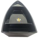 Ver imagem 3 de Conjunto 5 Barcas para Sushi Comida Japonesa Oriental Pretos Uno Coza Plástico 27,5x13cm