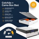 Ver imagem 4 de Cama Box Baú com Colchão Gazin de Espuma D28 Double Face Force Up Casal 138cm