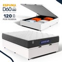 Ver imagem 2 de Cama Box Baú com Colchão Gazin de Espuma D28 Double Face Force Up Casal 138cm