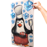 Mega Adesivo 3d Decorativo Pinguim Master Chefe Holográfico:chefe Vinho - 10