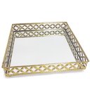 Ver imagem 6 de Bandeja em Metal com Espelho Decorativa 25x25cm
