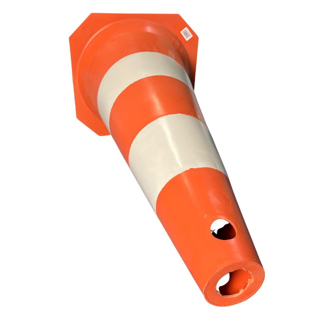 CONE DE PVC (75CM) - LARANJA/BRANCO Diviseg | MadeiraMadeira