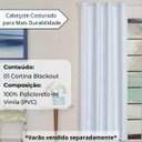 Ver imagem 4 de Cortina Blackout 1,40 X2,20 Folha Unica Ilhos para Provador Corta Luz Cor Branco