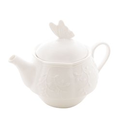Conjunto 3 Peças de Chá de Porcelana New Bone Butterfly Flower - Lyor - 3