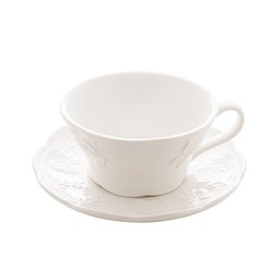 Conjunto 3 Peças de Chá de Porcelana New Bone Butterfly Flower - Lyor - 4