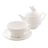 Conjunto 3 Peças de Chá de Porcelana New Bone Butterfly Flower - Lyor - 2