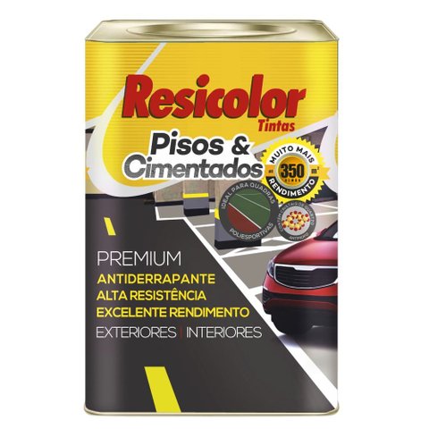 CINZA CLARO PISO 18L RESICOLOR 0078 CINZA CLARO PISO 18L ACETINADO RESICOLOR 0078