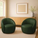 Ver imagem 1 de Poltrona Decorativa Orgânica Kit 2 Lua Sintético Pu D03 - D’Rossi
