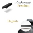 Ver imagem 2 de Kit 20 Puxadores Drop 20cm Alumínio Sobrepor para Móveis e Gavetas Preto