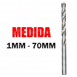 Jogo com 50 Brocas de Aço Rápido Cilindrica para Madeira Ferro Concreto 2 2,5 3,3,5 4 - 3