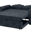 Ver imagem 7 de Sofá Cama 2 Lugares Casal 1,60 Mts Loft Tiffany Matrix Cor:loft Carbono Chumbo