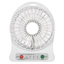 Ver imagem 1 de Mini Ventilador Portátil Mesa Usb com 3 Velocidades Potente Branco