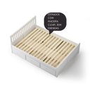 Ver imagem 5 de Cama Viúva 06 Gavetas Madeira Maciça Branco