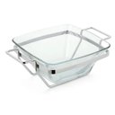 Ver imagem 3 de Saladeira de Vidro 2,7l Gourmet Salada Servir Base Inox Massa