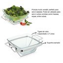 Ver imagem 2 de Saladeira de Vidro 2,7l Gourmet Salada Servir Base Inox Massa