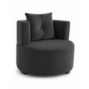 Ver imagem 2 de Kit Sofá Curvo Orgânico + 2 Poltronas Orgânicas Cinza Veludo