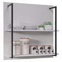Ver imagem 1 de Painel Industrial Multiuso 2 Prateleiras Cler M05 Branco - Inoviza