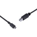 Ver imagem 2 de Cabo para Impressora Usb Tipo C para Usb B 2.0 1 Metro Preto - Pucbp-1