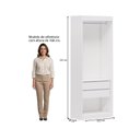 Ver imagem 3 de Guarda-Roupas Closet Modulado Roupeiro sem Portas 2 Gavetas Versatille Yescasa