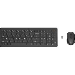 Kit Mouse e Teclado sem Fio Hp 330, Wireless, Us, com Teclado Numérico, Preto - 2v9e6aa#ac4 - 2
