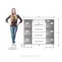 Ver imagem 4 de Cômoda Sapateira 2 Portas 4 Gavetas Versátil Zanzini