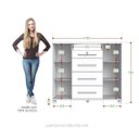 Ver imagem 3 de Cômoda Sapateira 2 Portas 4 Gavetas Versátil Zanzini