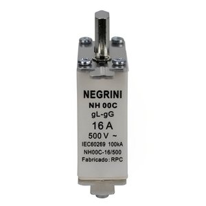 Fusível Nh00c 16a X 500 Volts - Nh-00c-16/500 - Negrini