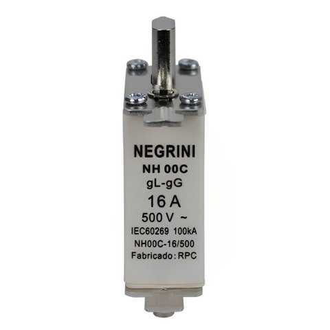 Fusível Nh00c 16a X 500 Volts - Nh-00c-16/500 - Negrini