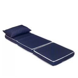 Puff Vira Cama Solteiro 78x190x13 Ortobom Azul - 3