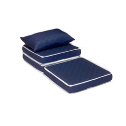 Puff Vira Cama Solteiro 78x190x13 Ortobom Azul - 2