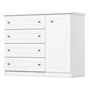 Ver imagem 4 de Berço Tutto New e Cômoda Infantil Americano Ambiente Branco Fosco com Colchão Ortobom - Matic