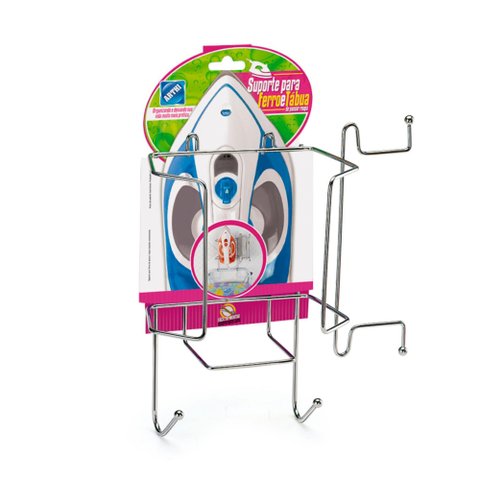 Suporte para Ferro e Tábua de Passar Roupa