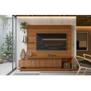 Ver imagem 1 de Home Istambul Painel P/ Tvs até 65'' 2 Portas - Jequitiba Ripado - Lukaliam